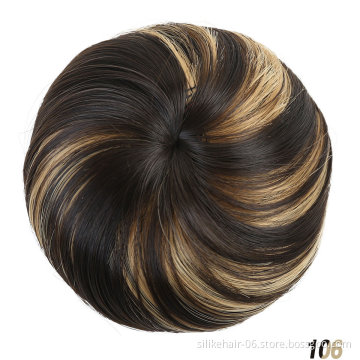 Synthetic Hair Ring Wrap On  Synthetic Combs in  Messy Hair Bun Ponytails Curly Scrunchie Chignon Hair Bun Chignon Hairpiece